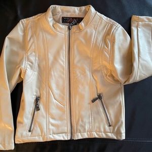 Girls PU Leather Blazer Jacket